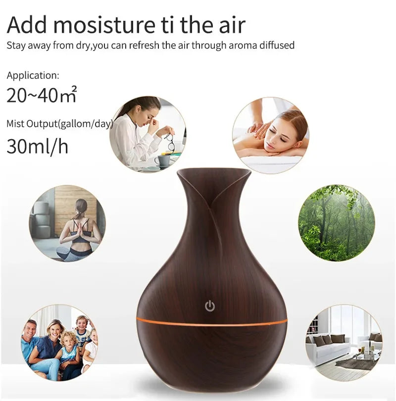 200ml Humidifier with LED | Aromatherapy & Mist Maker