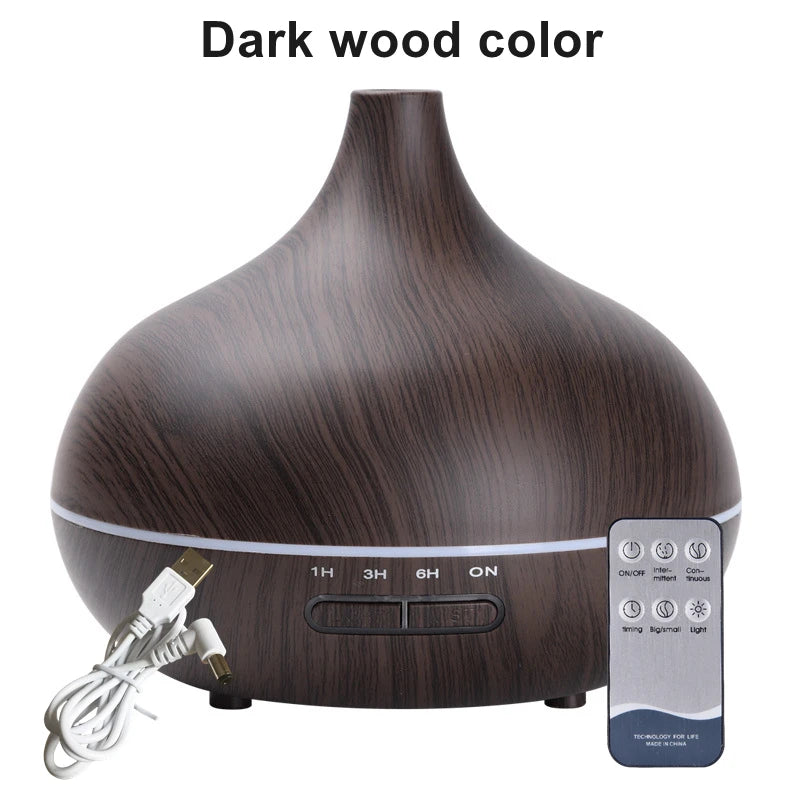 550ml Wood Humidifier | Aromatherapy & Purification