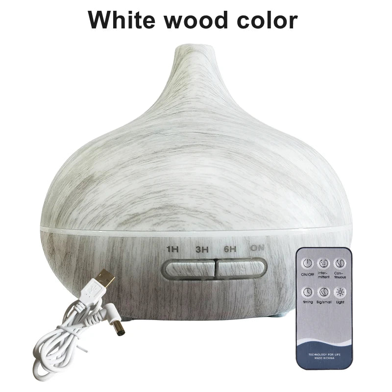 550ml Wood Humidifier | Aromatherapy & Purification