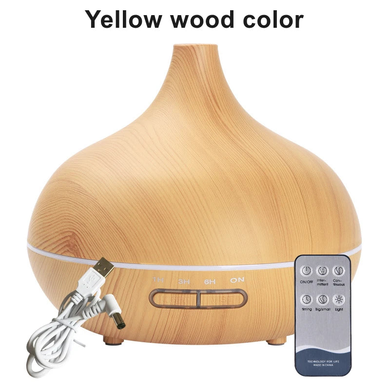 550ml Wood Humidifier | Aromatherapy & Purification