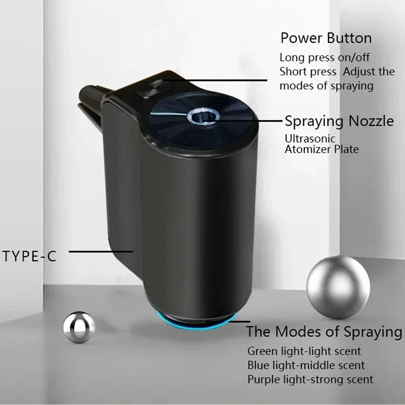 Rechargeable Car Humidifier | Aromatherapy & Purification