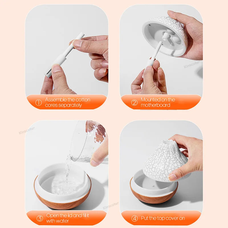 Volcano 300ml Humidifier | Mist Maker & LED Light