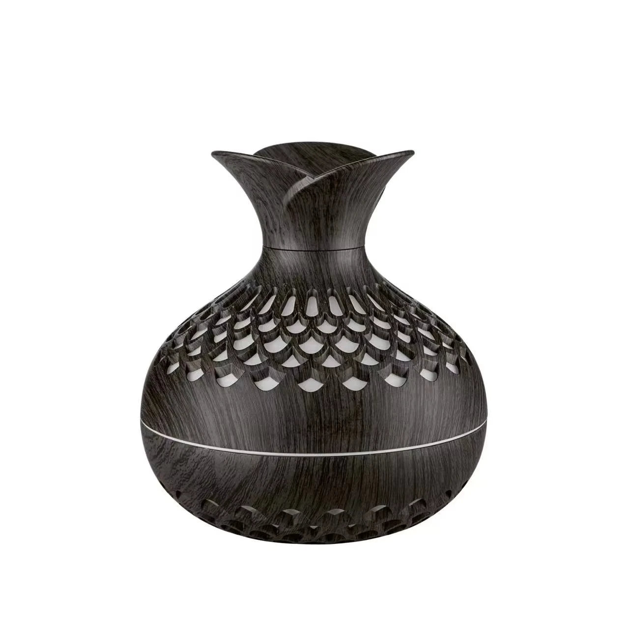 Ultrasonic Wood Humidifier | Aromatherapy & LED light