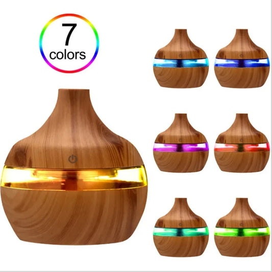 300ml Electric Wood Humidifier| Aromatherapy & Mist Maker